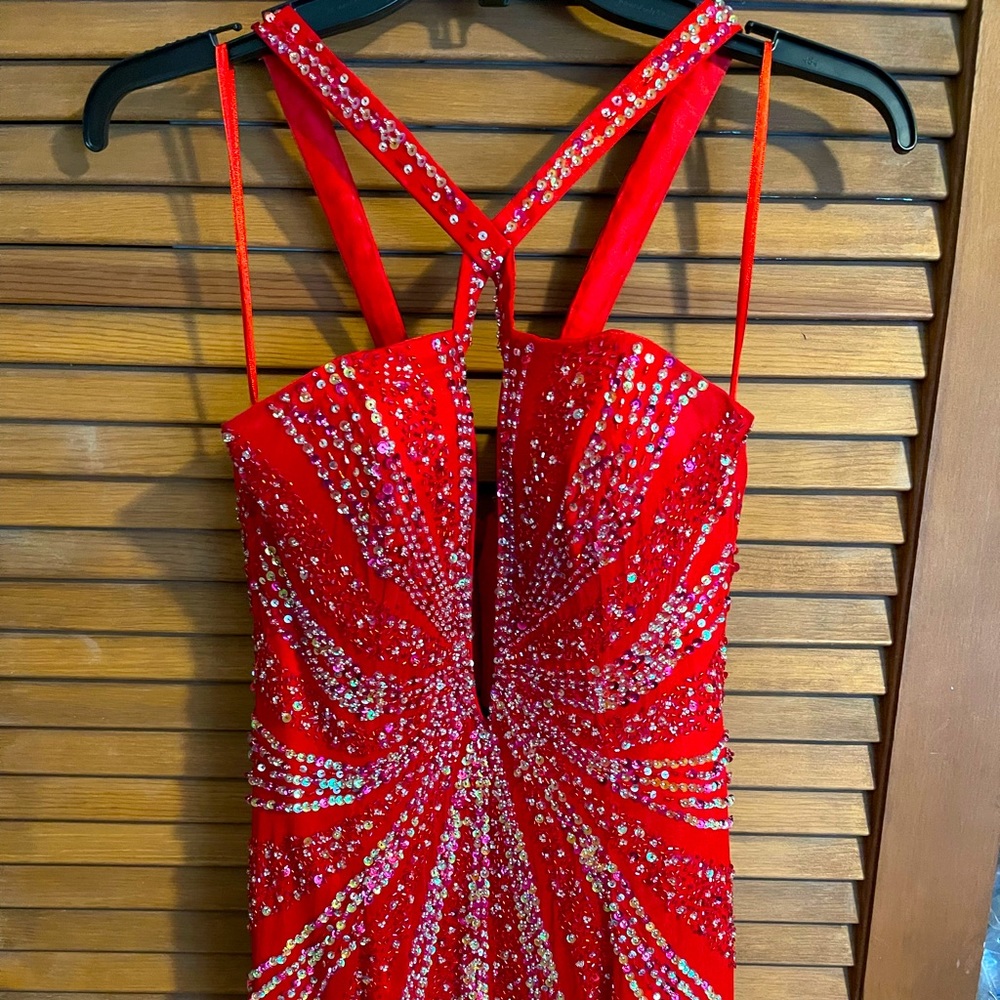 SEQUIN PROM DRESS